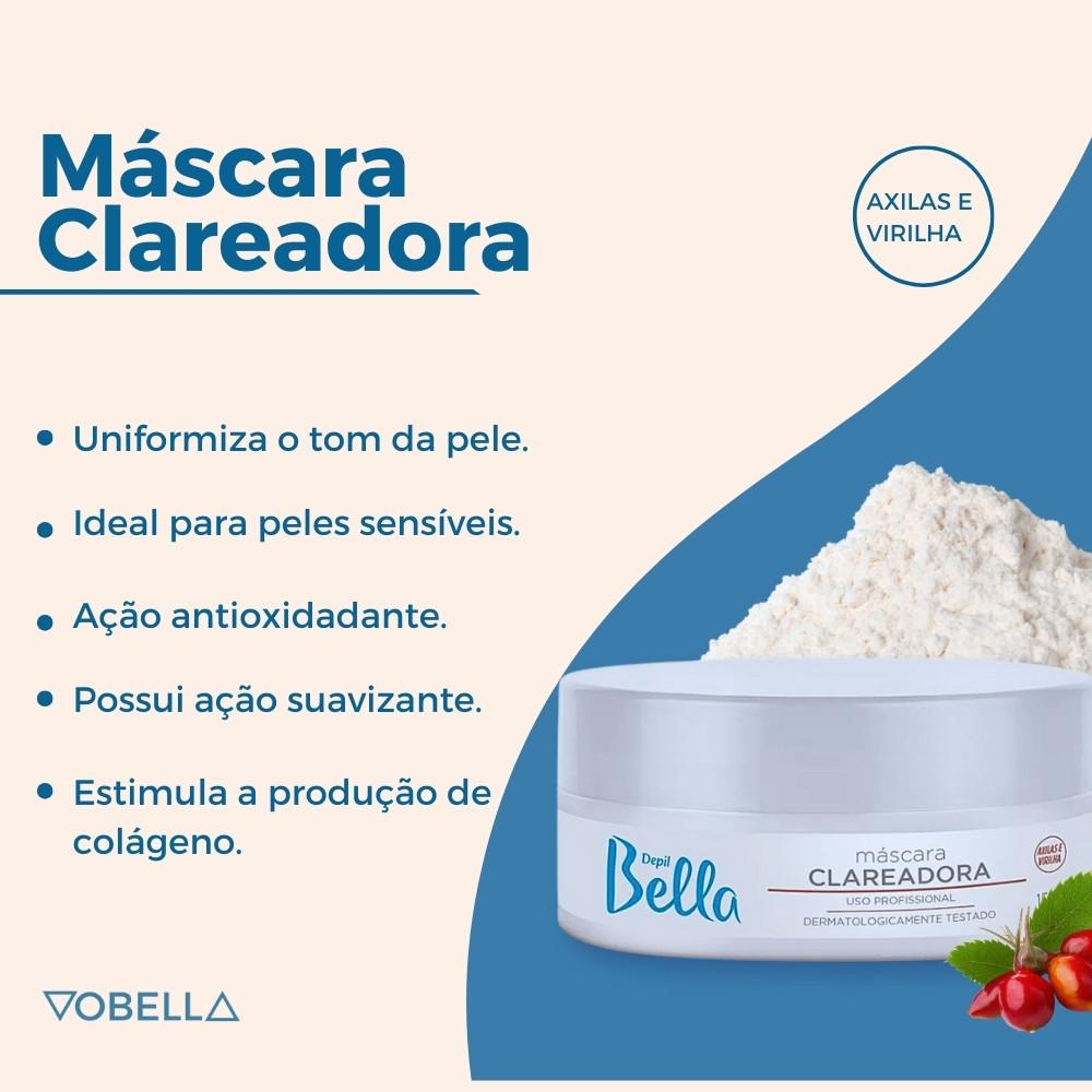 Máscara Clareadora Manchas Axilas Virilhas Depil Bella 150g
