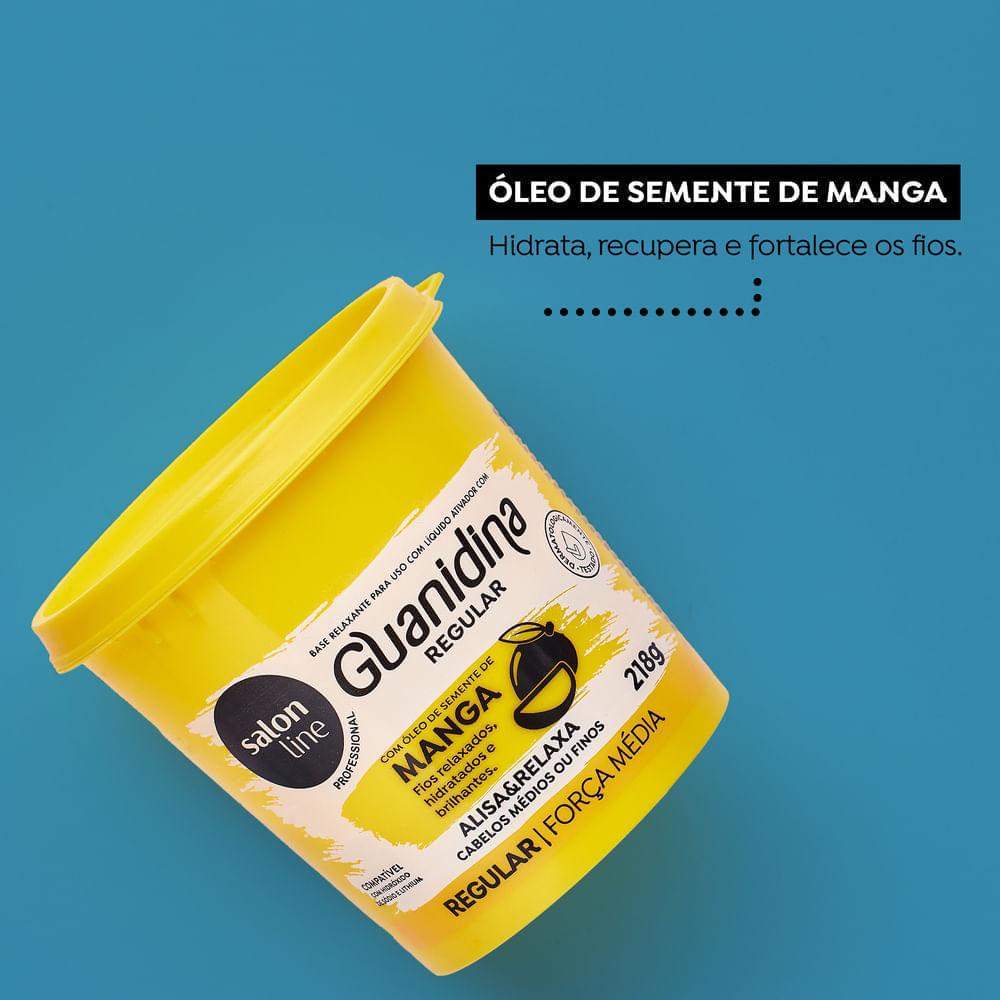 Guanidina Óleo Semente De Manga Alisa E Relaxa Salon Line 218gr