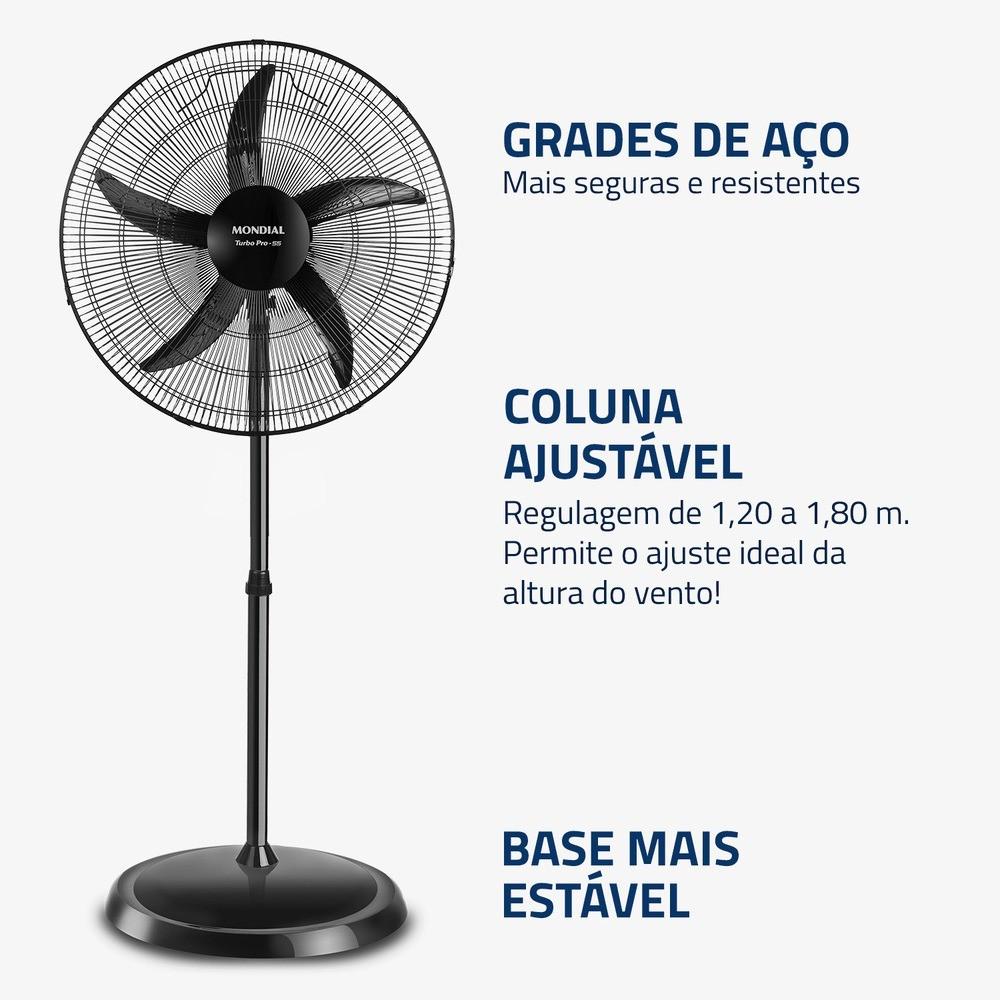 Ventilador De Coluna 55 Cm 5 Pás Oscilante - Nvc-pro-55 - Mondial