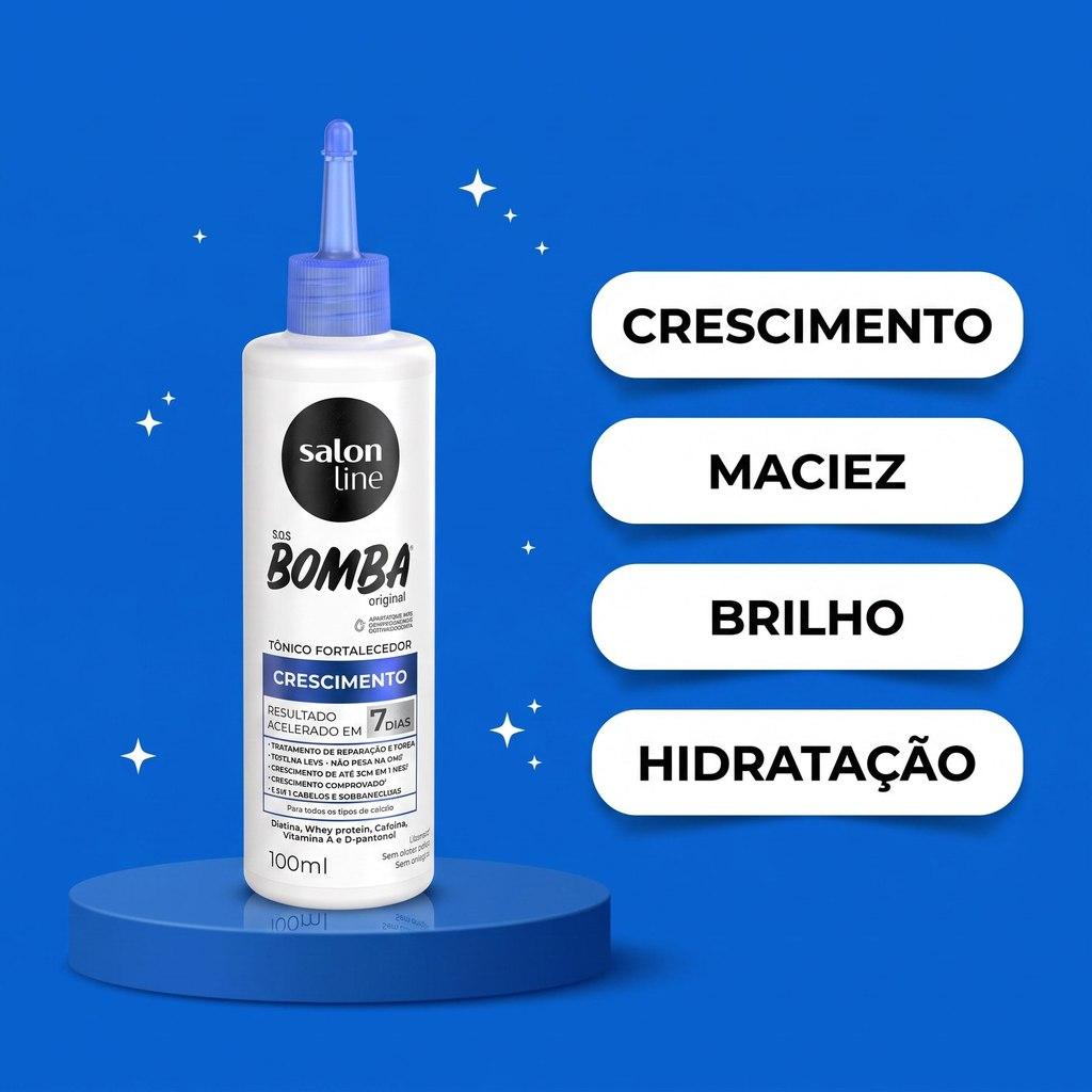 Tônico Fortalecedor Sos Bomba Crescimento Acelerado Salon Line 100ml