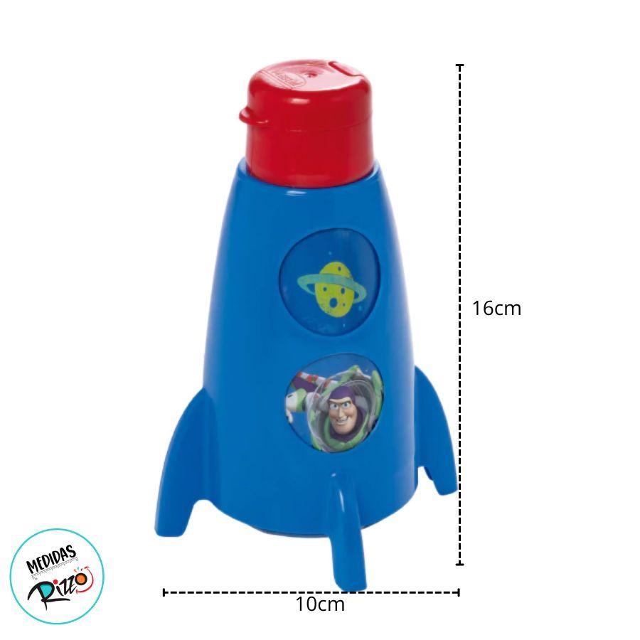 Garrafa Foguete - Toy Story - 320ml - 1 Unidade - Disney Original - Rizzo