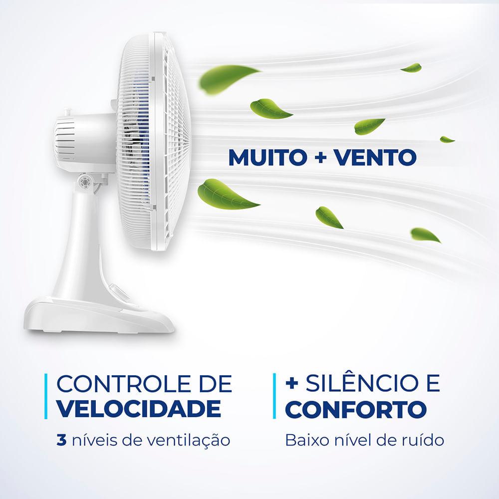 Ventilador De Mesa Mondial 6 Pás Super Power Vsp-40-w - 40cm 220V