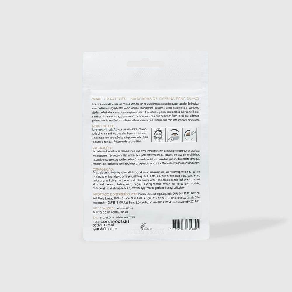 Máscara De Cafeína Para Olhos - Wake Up Patches 30un
