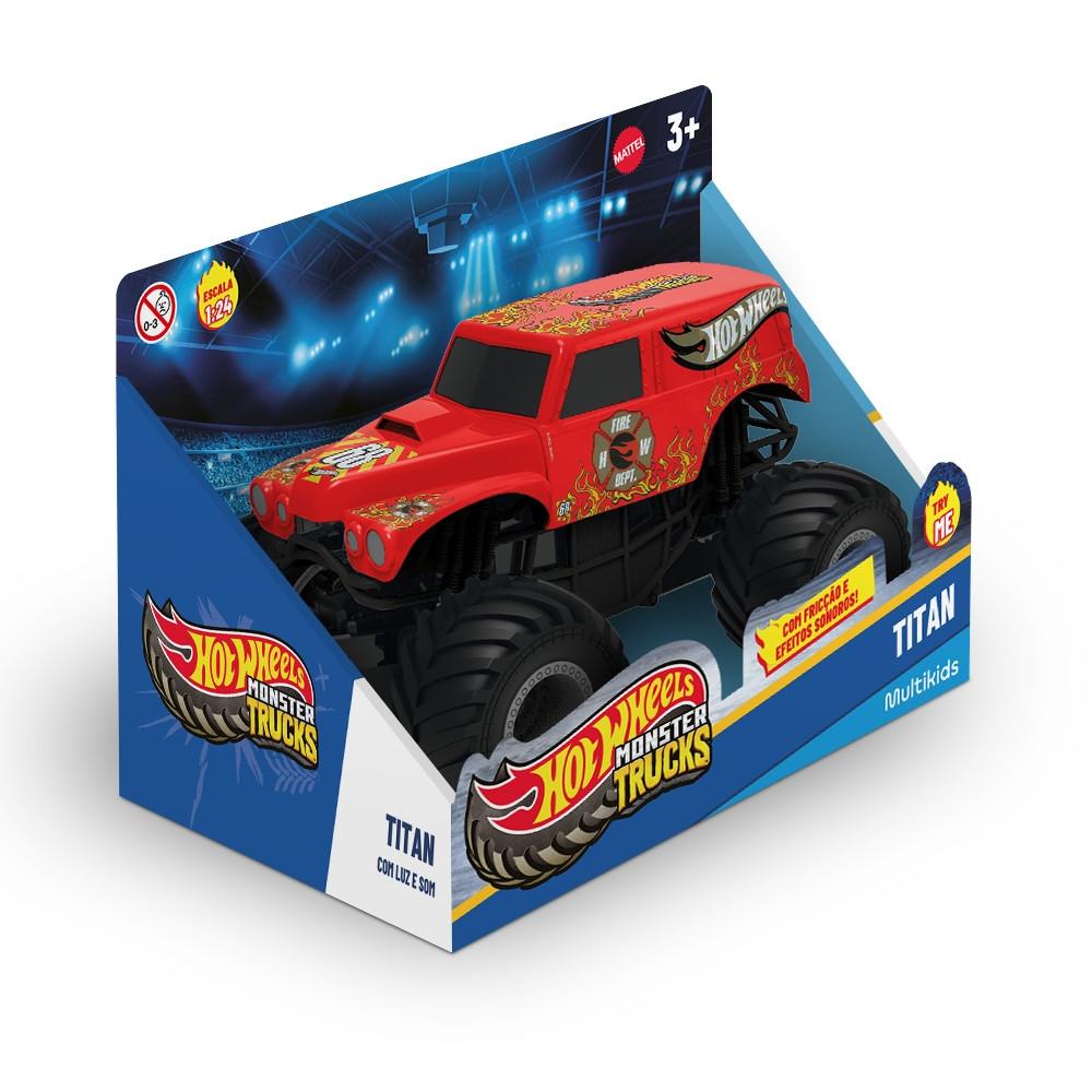 Caminhão Monstro Hot Wheels Com Luz E Som