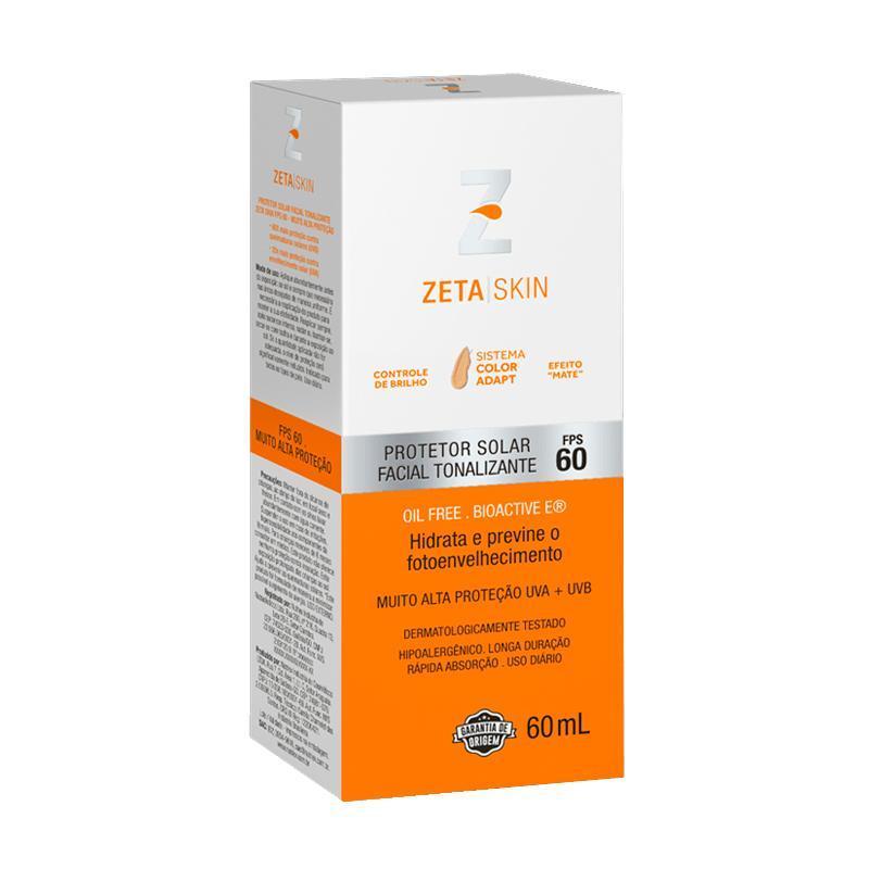 Protetor Solar Facial Tonalizante Zeta Skin Color Adapt Fps60 60ml