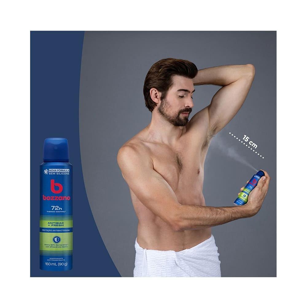 Desodorante Antitranspirante Aerossol Masculino Bozzano Fresh 150ml