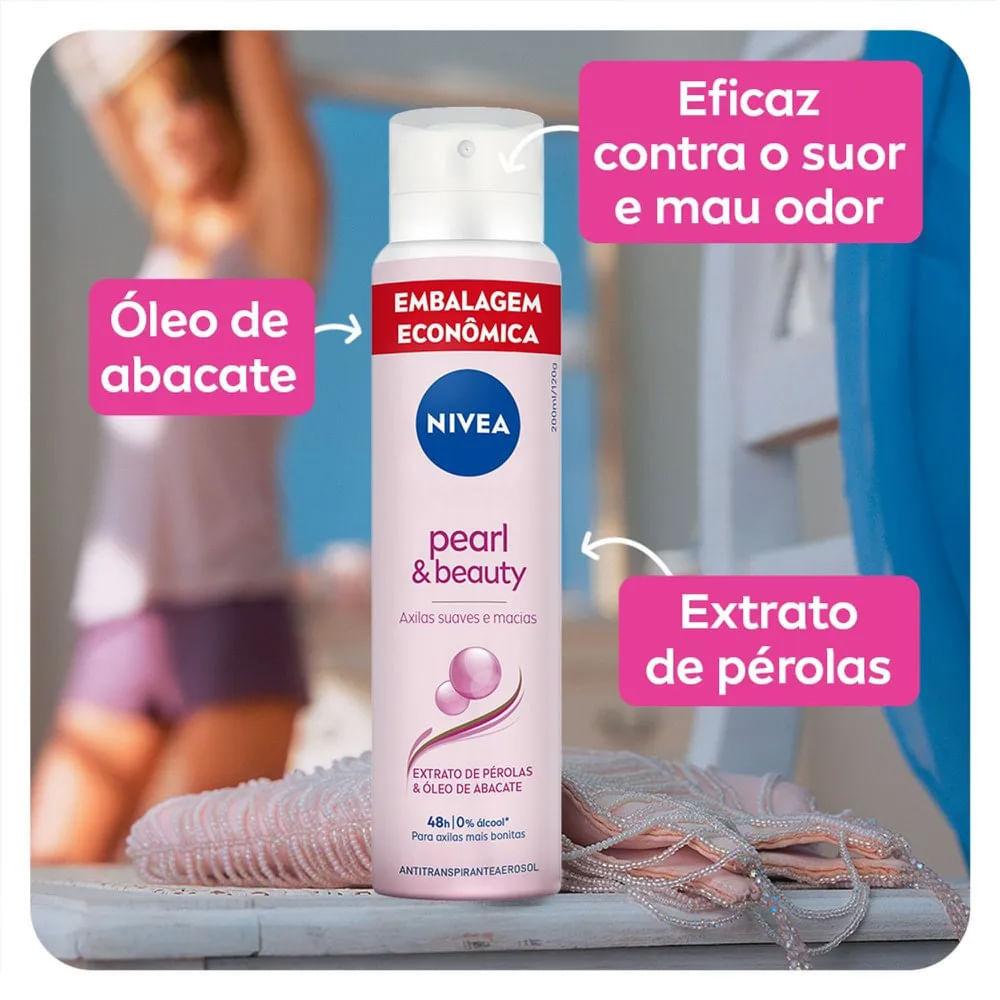 Kit Desodorante Aerosol Nivea Pearl Beauty 200ml - 2 Unidades