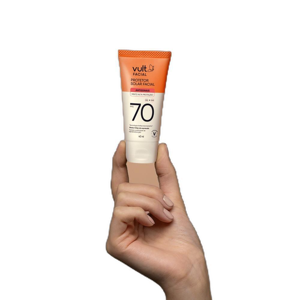 Protetor Solar Facial Antissinais FPS 70 40ml