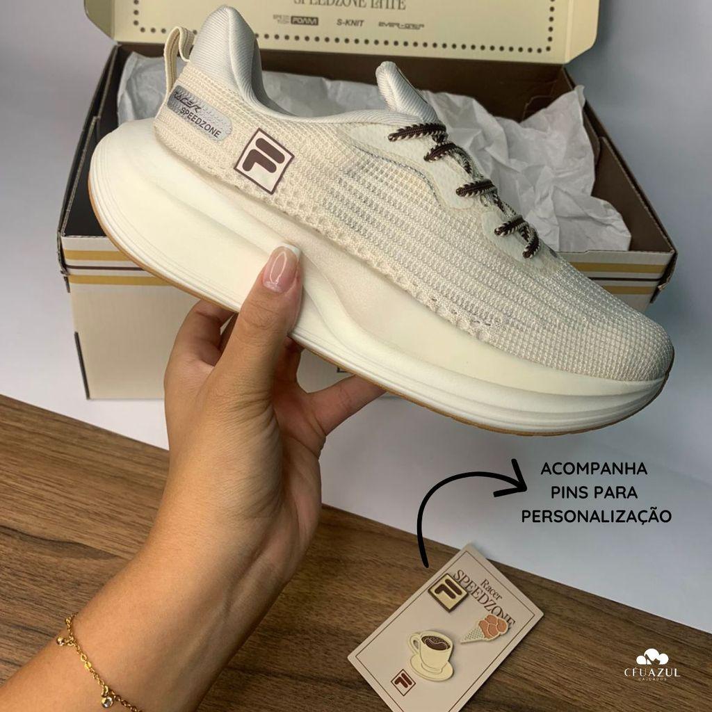 Tênis Fila Racer Speedzone Latte Manu Cit Feminino Corrida Performance Original