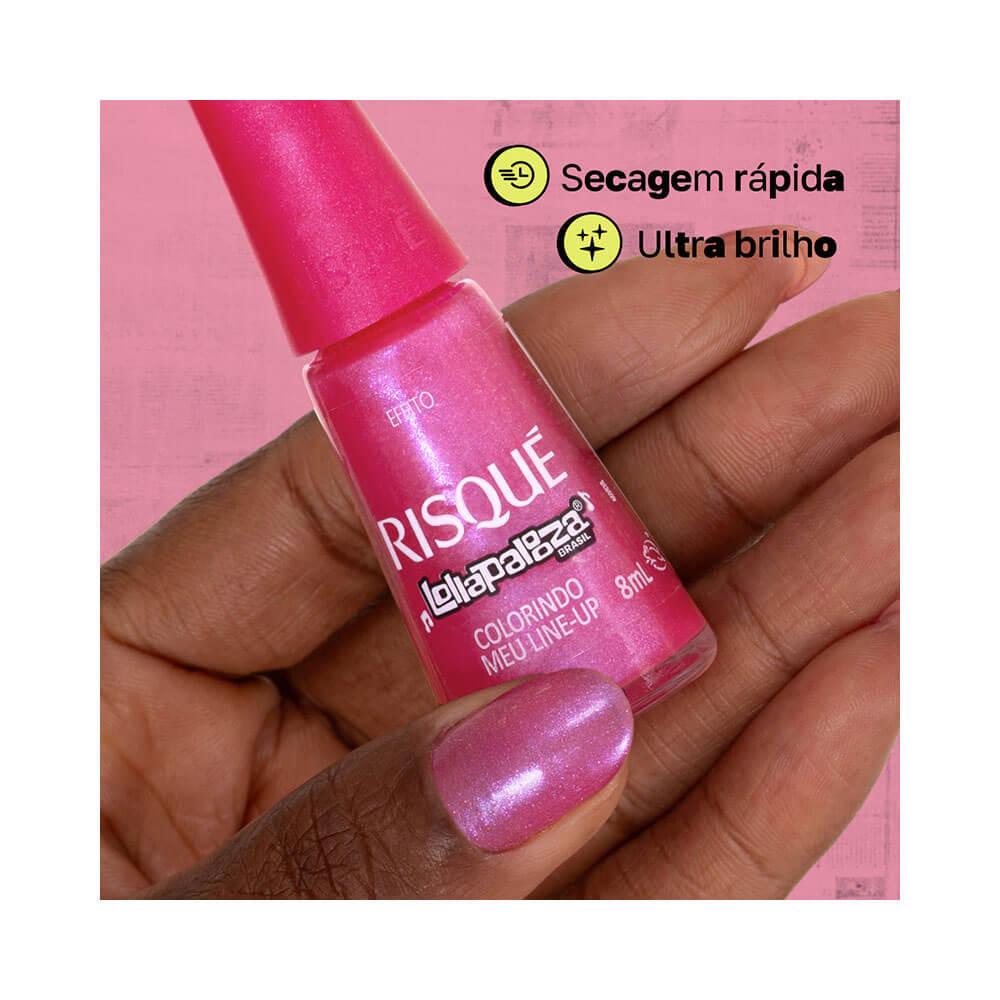 Esmalte Risqué Lollapalooza Brasil Colorindo Meu Line Up