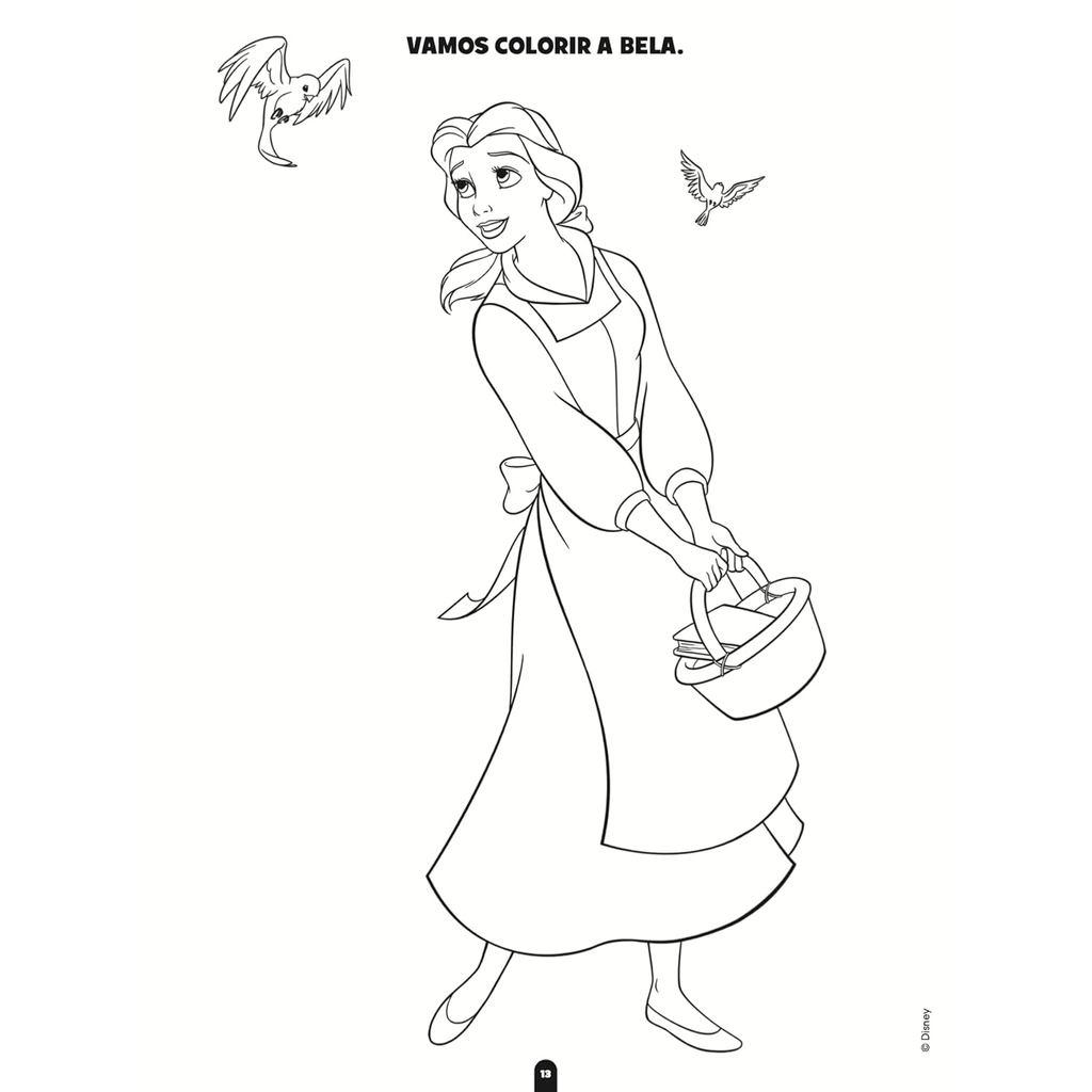 100 Páginas Para Colorir Disney Princesas