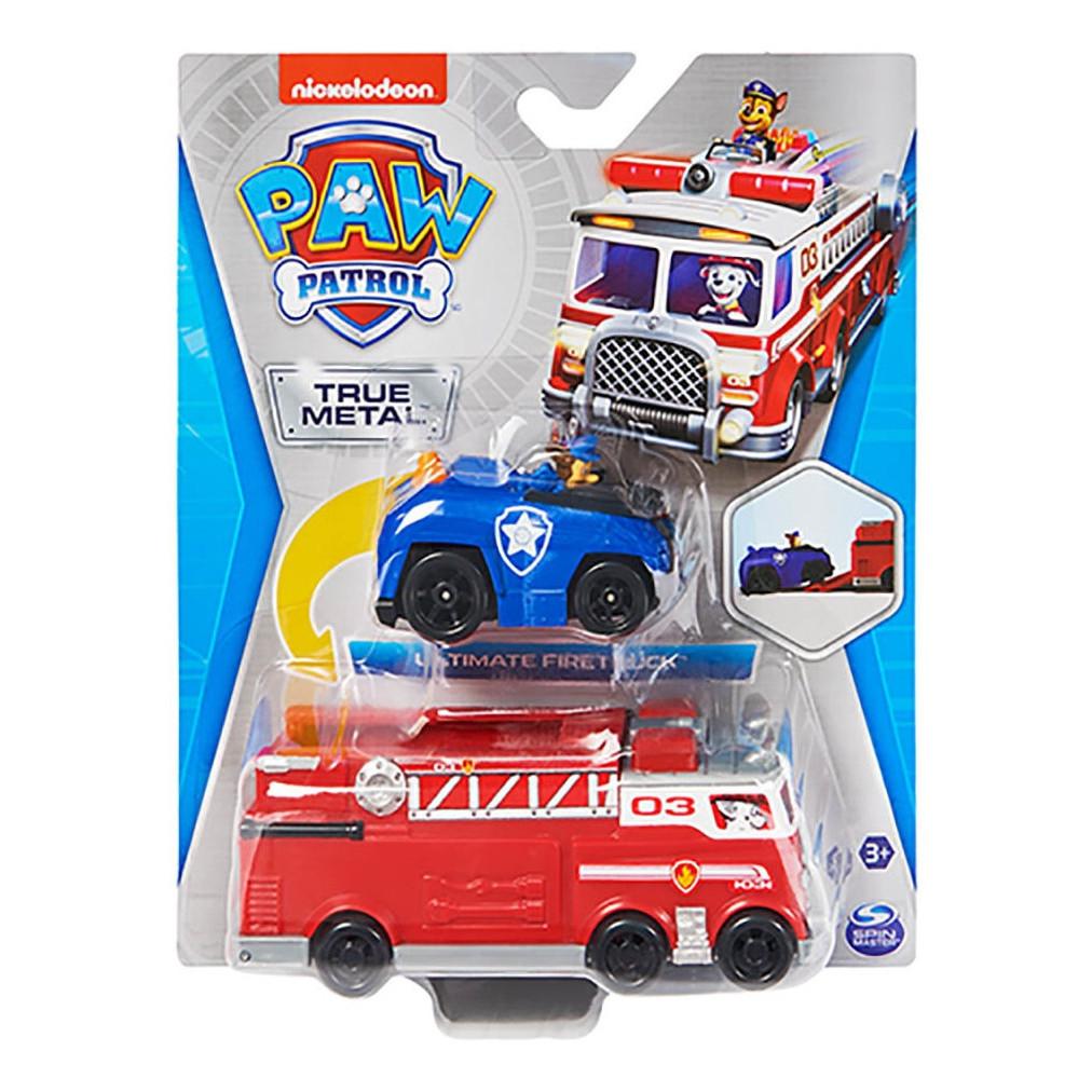 Caminhão Marshall + Carrinho Chase Metal Sunny
