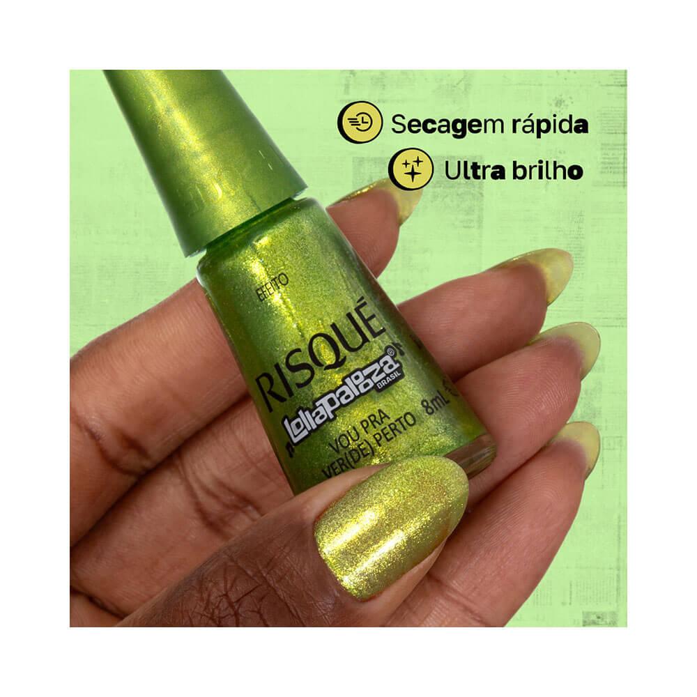 Esmalte Risqué Lollapalooza Brasil Vou Para Verde Perto