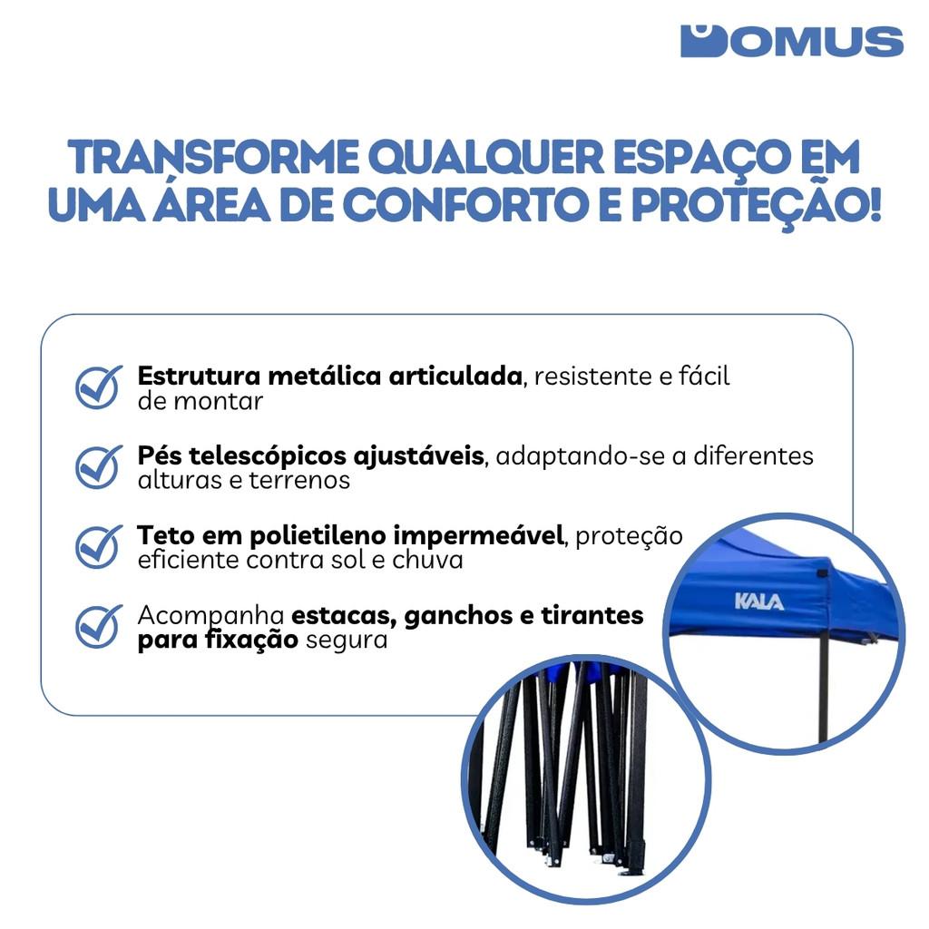 Tenda De Praia Gazebo Dobrável 3x3m Kala