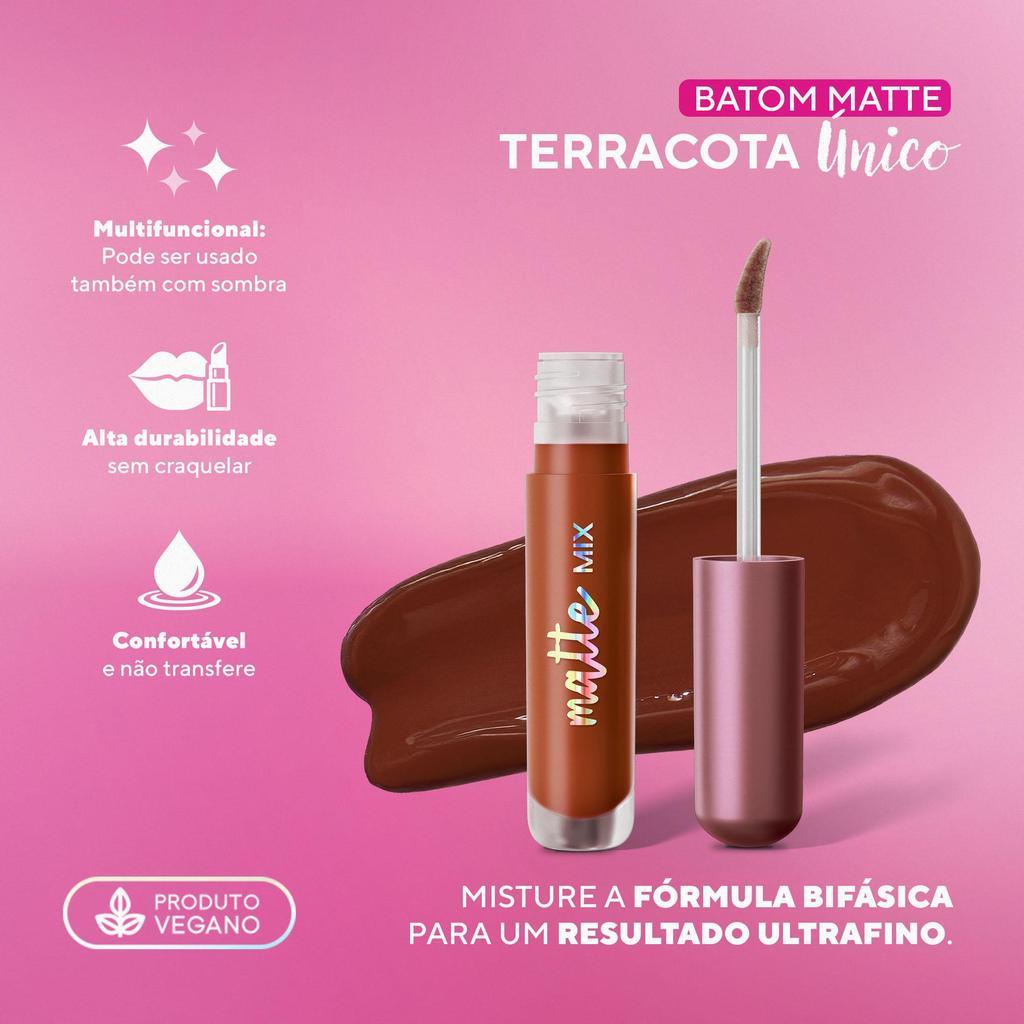 Batom Líquido Matte Mix Bifásico - Dabelle Beauty