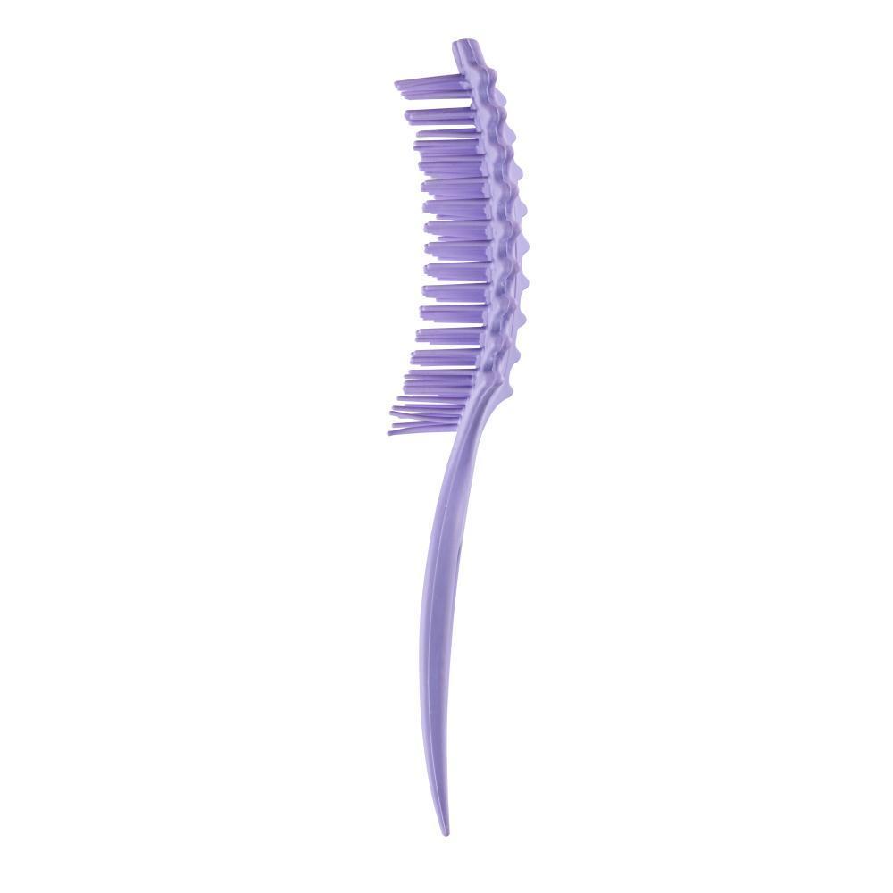 Escova Profissional De Cabelo Enlace Fléxivel Para Cachos Crespos Cor Violeta - Dompel
