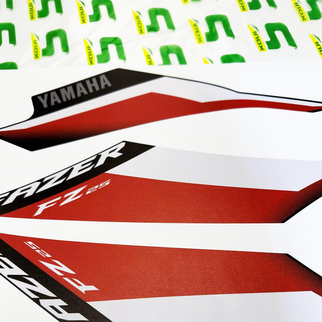 Kit Adesivos Para Yamaha Fazer 250 Fz25 2024 Moto Vermelha