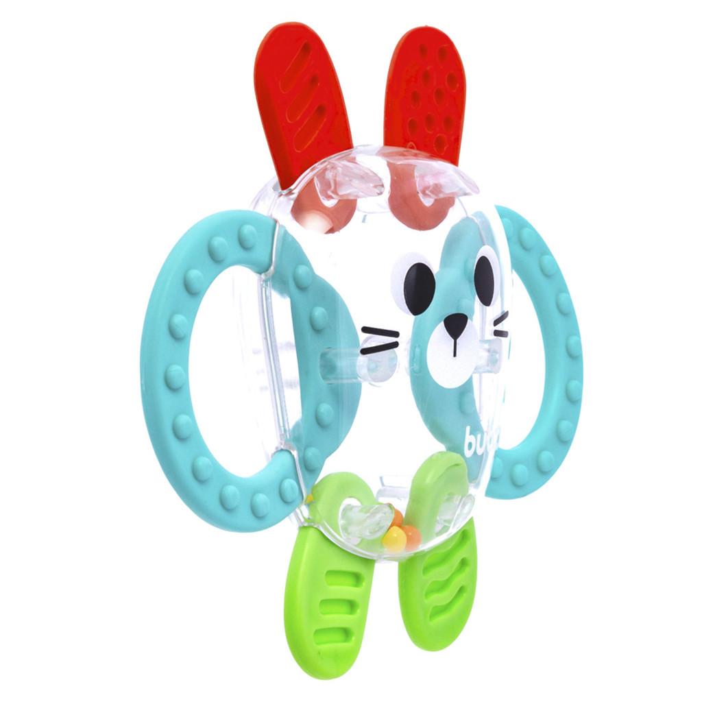Chocalho Mordedor Buba Coelhinho Multi Texturas Silicone