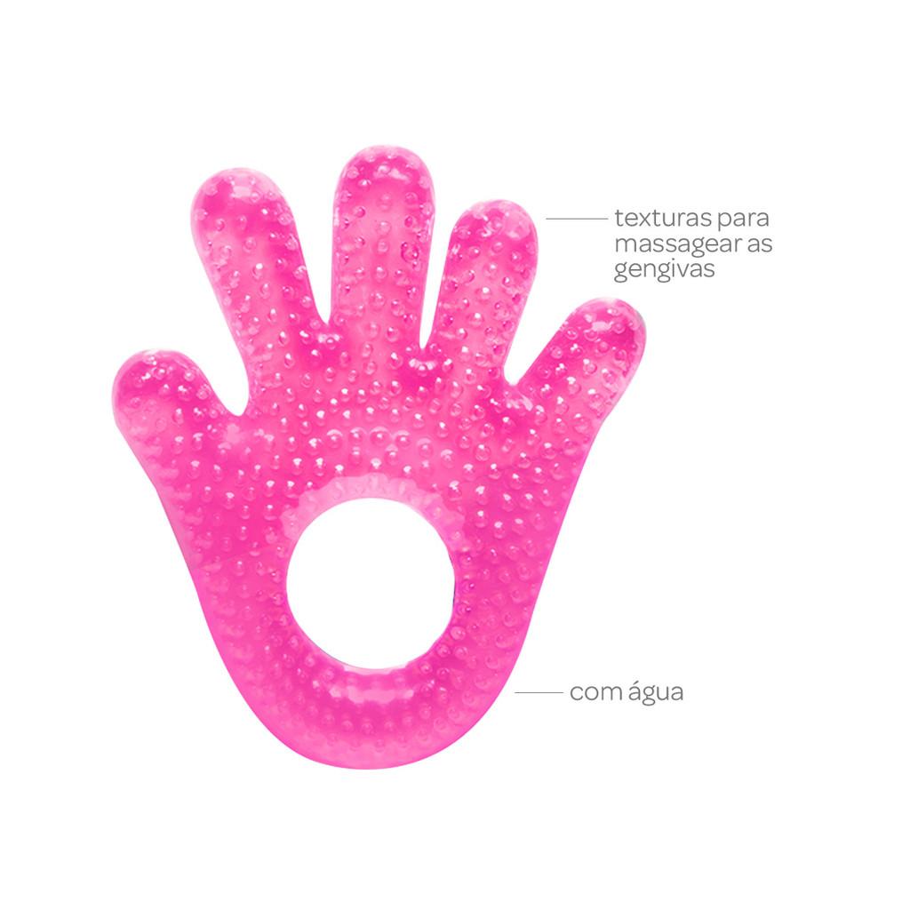 Mordedor Com Água Buba Mãozinha Rosa