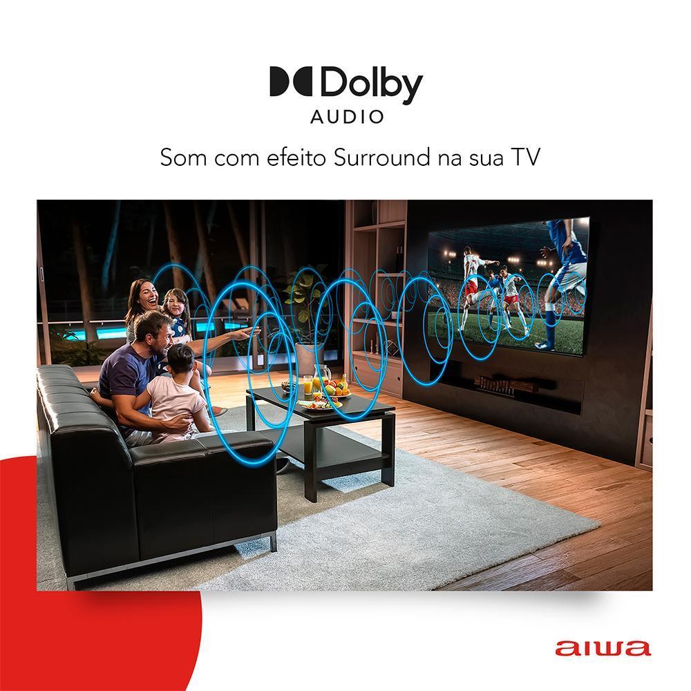 Smart TV Aiwa 32 Android HD Borda Ultrafina Hdr10 Dolby Áudio Aws-tv-32-bl-02-a