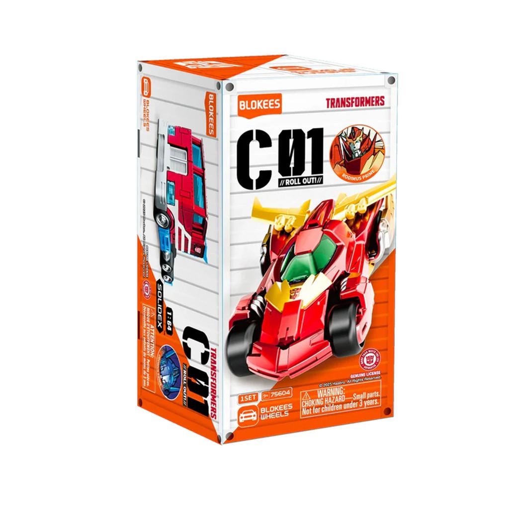 Carrinho Articulado Montável Blokees Wheels Transformers C01 Roll Out Model Kit