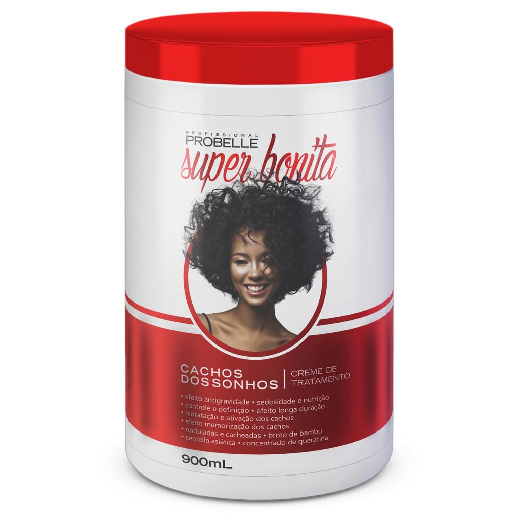 Kit Cachos Dos Sonhos (Shamp + Cond 450ml + Máscara 900g.) - Probelle