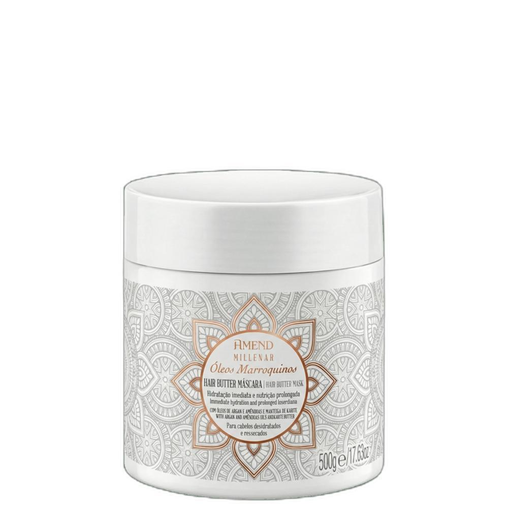 Amend Cosméticos Millenar Óleos Marroquinos Hair Butter - Máscara Capilar 500g