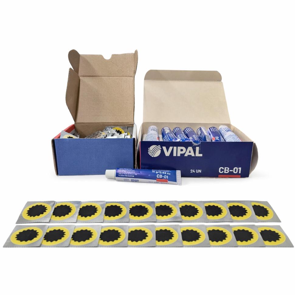 Kit Remendo Vipal Para Bicicleta E Moto + Cola Original 20 A 50 Unidades