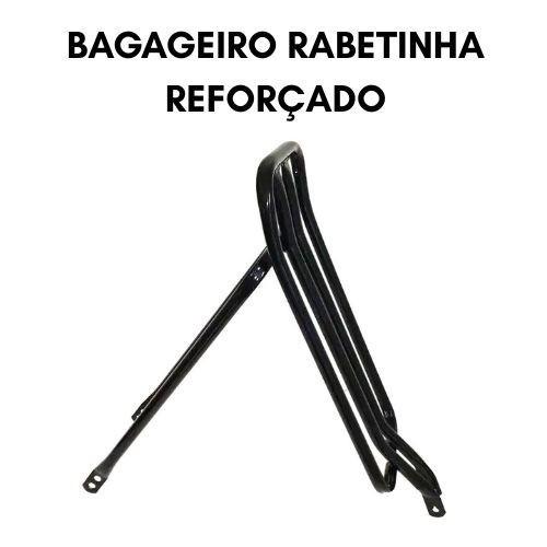 Kit Bagageiro Tubular Reto (rabeta) + Manopla Gts