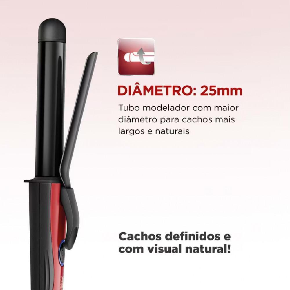 Modelador De Cachos Mondial Infinity Em-12 Com Cabo Giratório