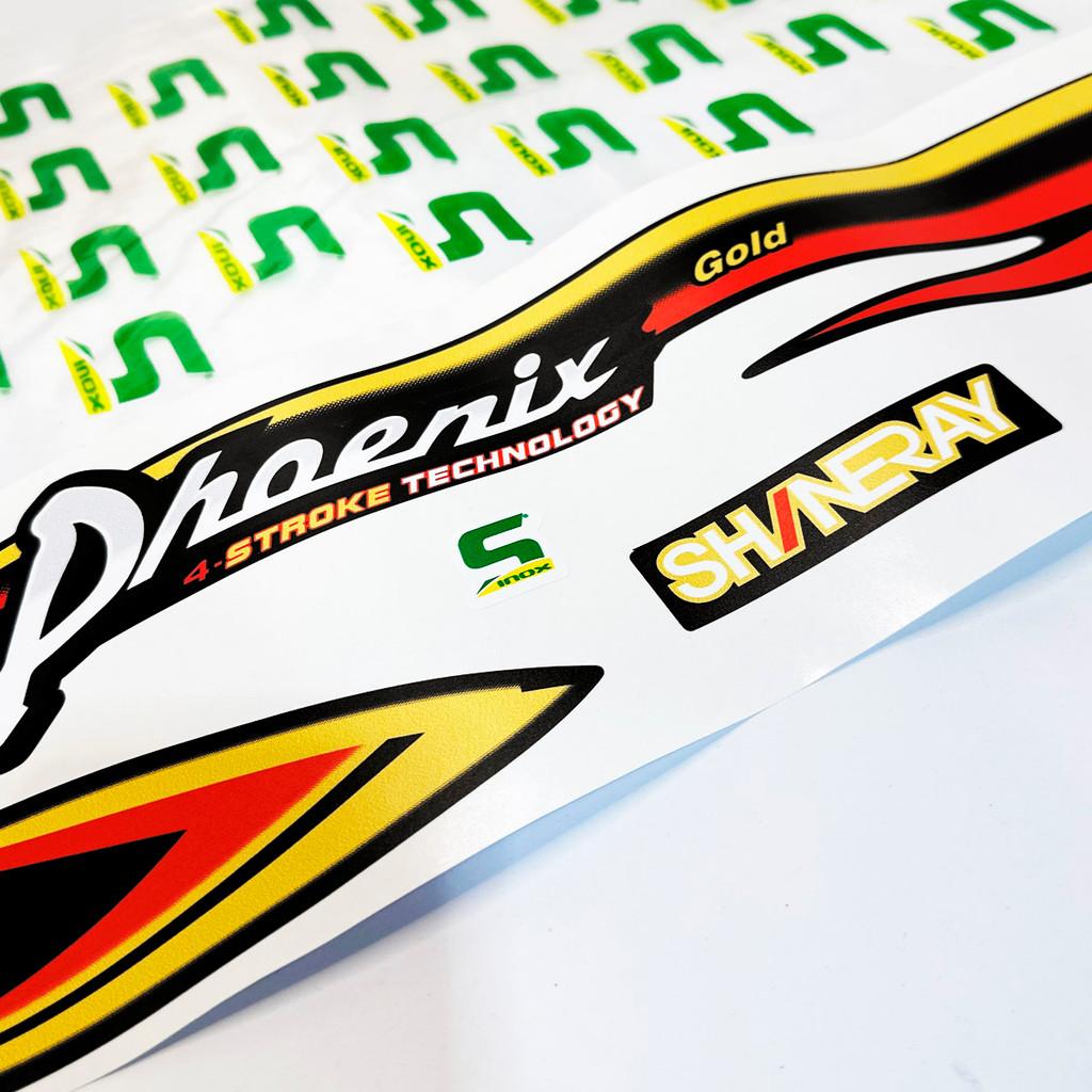 Kit Adesivos Para Shineray Phoenix Xy50q Gold Moto Preta
