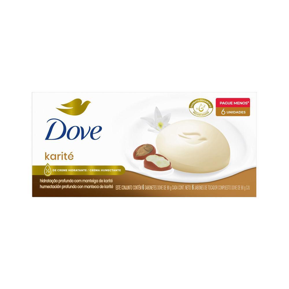 Sabonete Dove Barra Com 6 Karite E Baunilha 90GR Especial