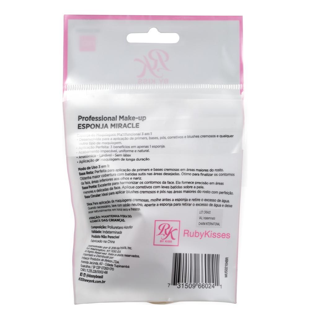 Kiss New York Rk Blending Miracle Com Cabo - Esponja 12g Blz