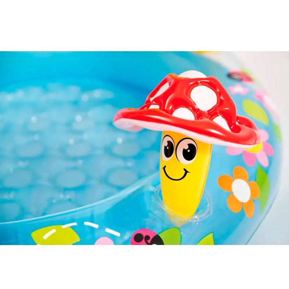 Piscina Cogumelo Divertido 45L Com Cobertura - Intex