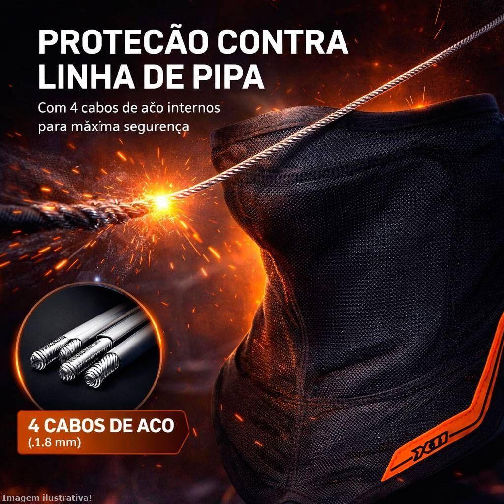 Protetor De Pescoço Ventilado X11 Pescoceira Moto Linha De Pipa Cerol