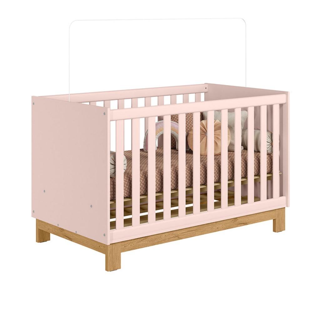 Berço Mini Cama 2 Em 1 Q Encantorosa - Qmovi