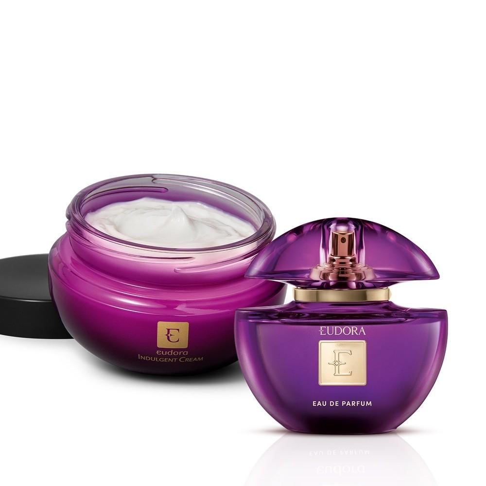 Combo Eudora Roxo Eau De Parfum 75ml + Creme Corporal Indulgent Cream 250g
