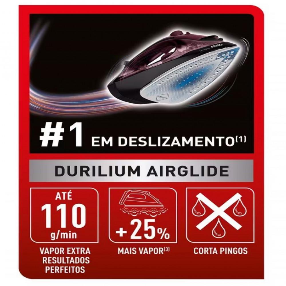 Ferro De Passar A Vapor Arno Ultragliss Durilium Fmv Com Spray E Base Antiaderente