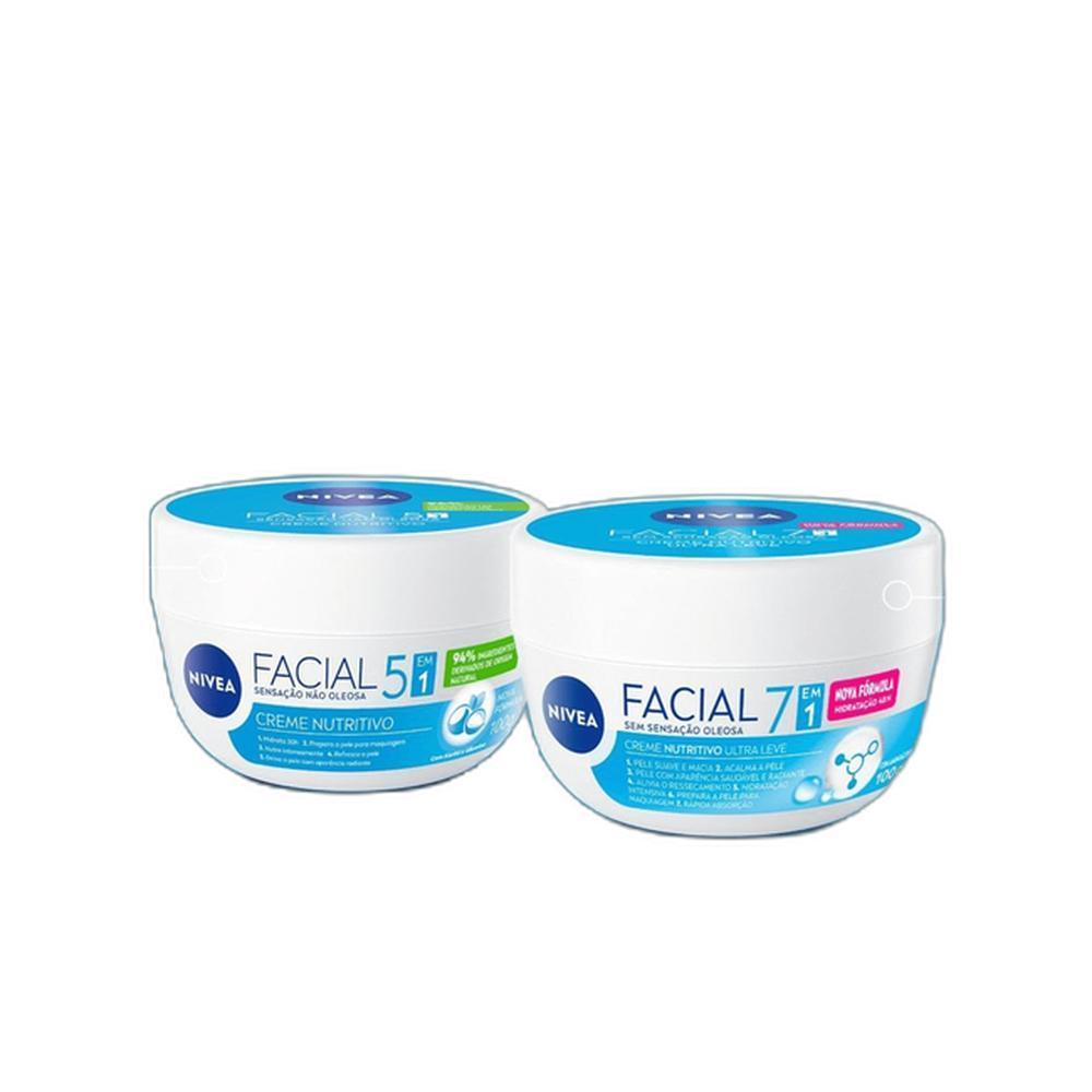 Nivea 7 Em 1 - Creme Facial Nutritivo Ultraleve 100g