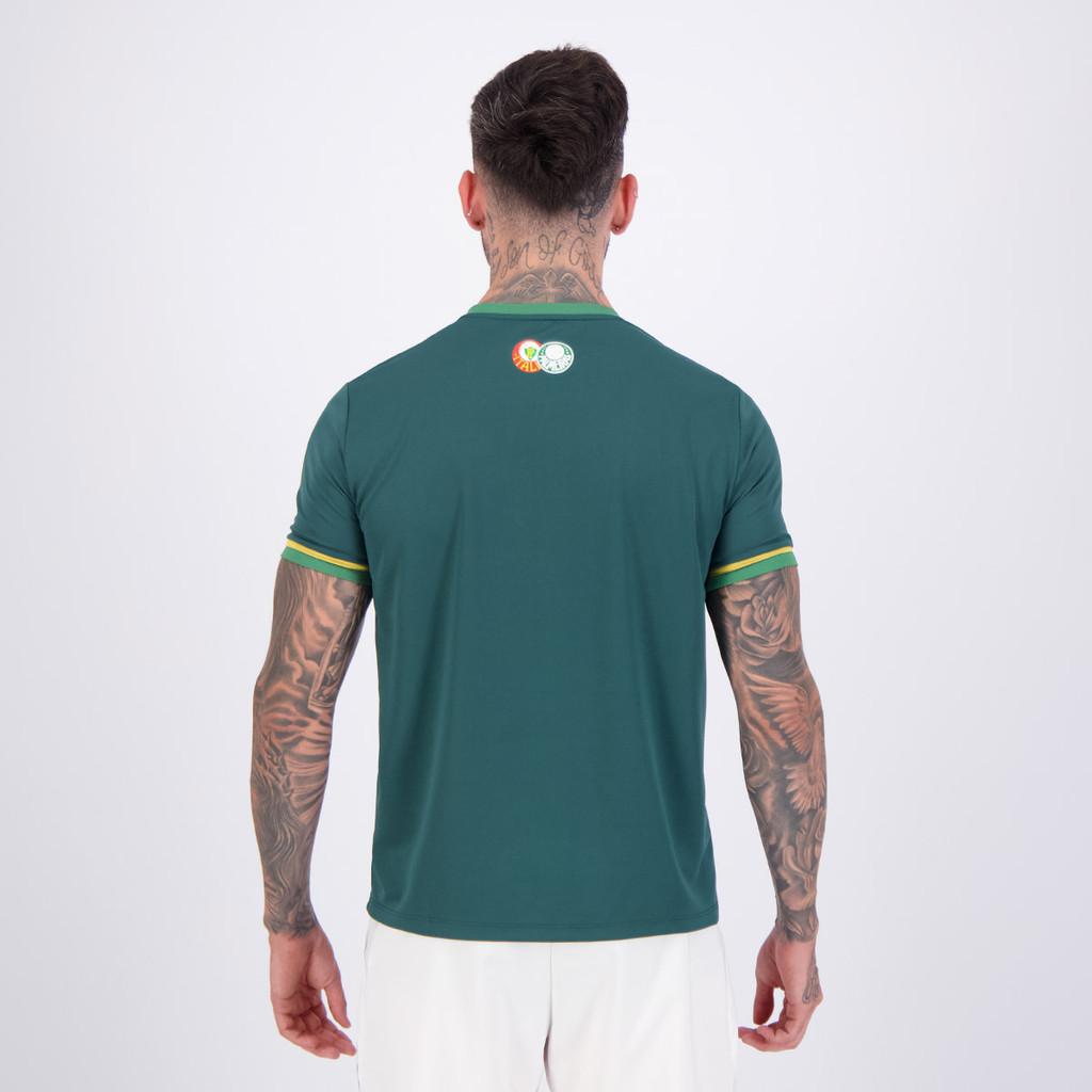 Kit 2 Camisas Palmeiras Energy E Palestra Raglan Branca E Verde