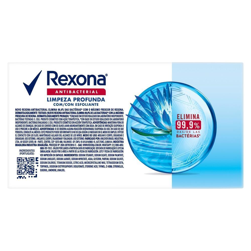 Pack Sabonete Em Barra Rexona Limpeza Profunda 6 Unidades 84g