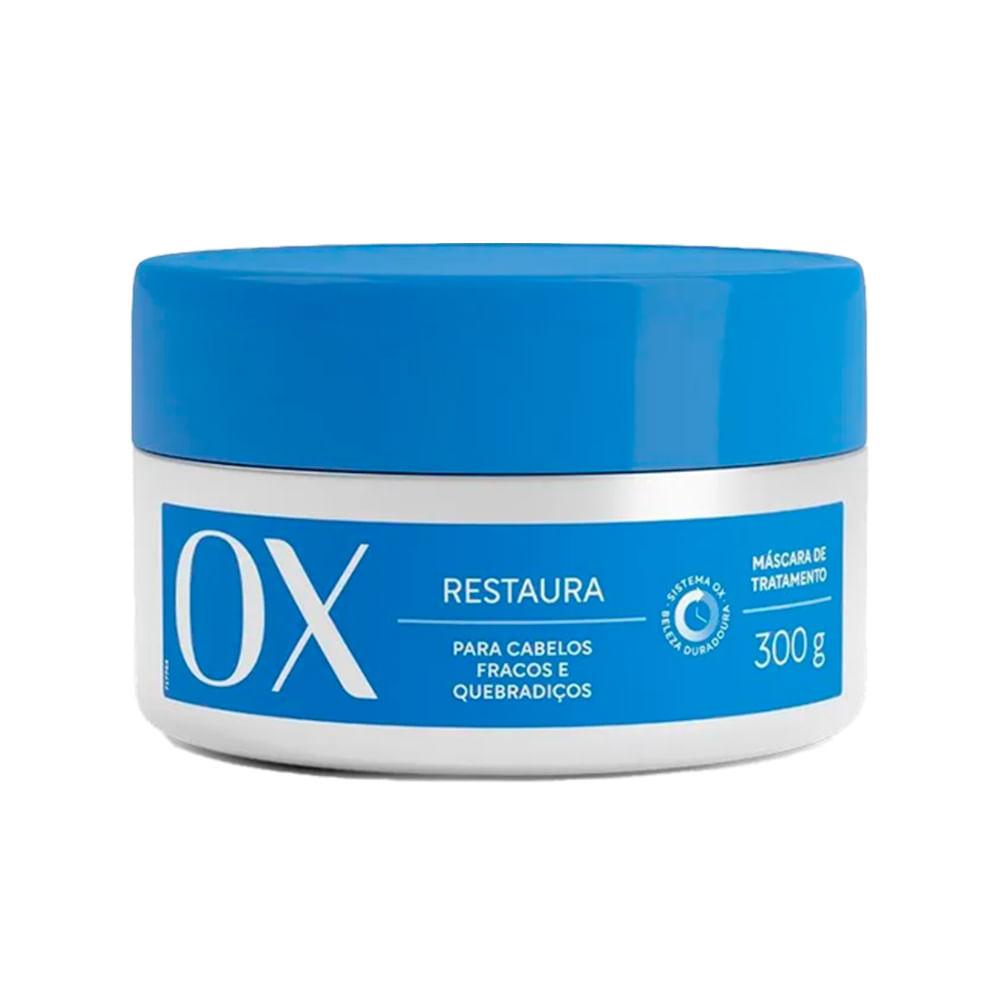 Kit Ox Shampoo 375ml E Condicionador Restaura 170ml Mais Máscara Ox Restaura 300g