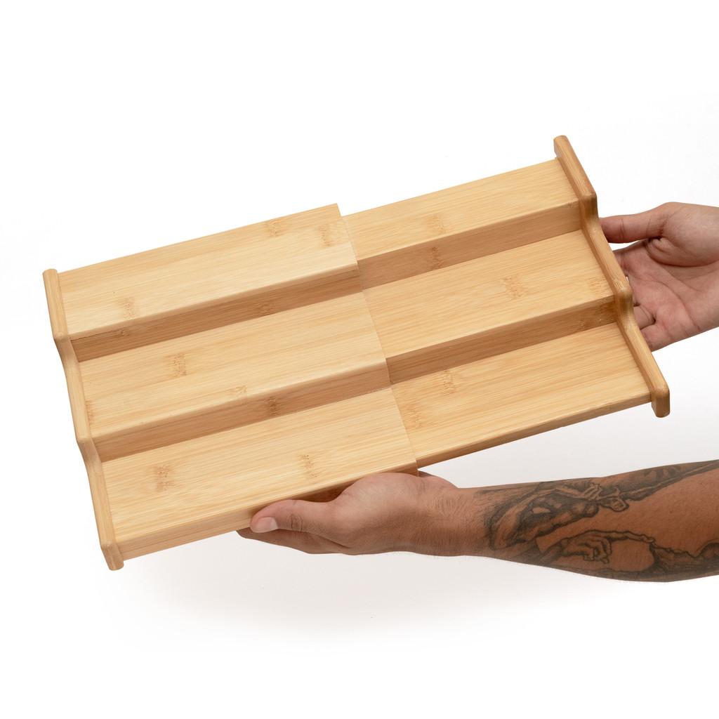 Rack Organizador Extensível De Bambu - Oikos