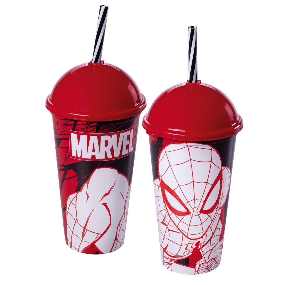 Copo Infantil Plasútil Shake Com Estampa Homem-aranha De 500ml