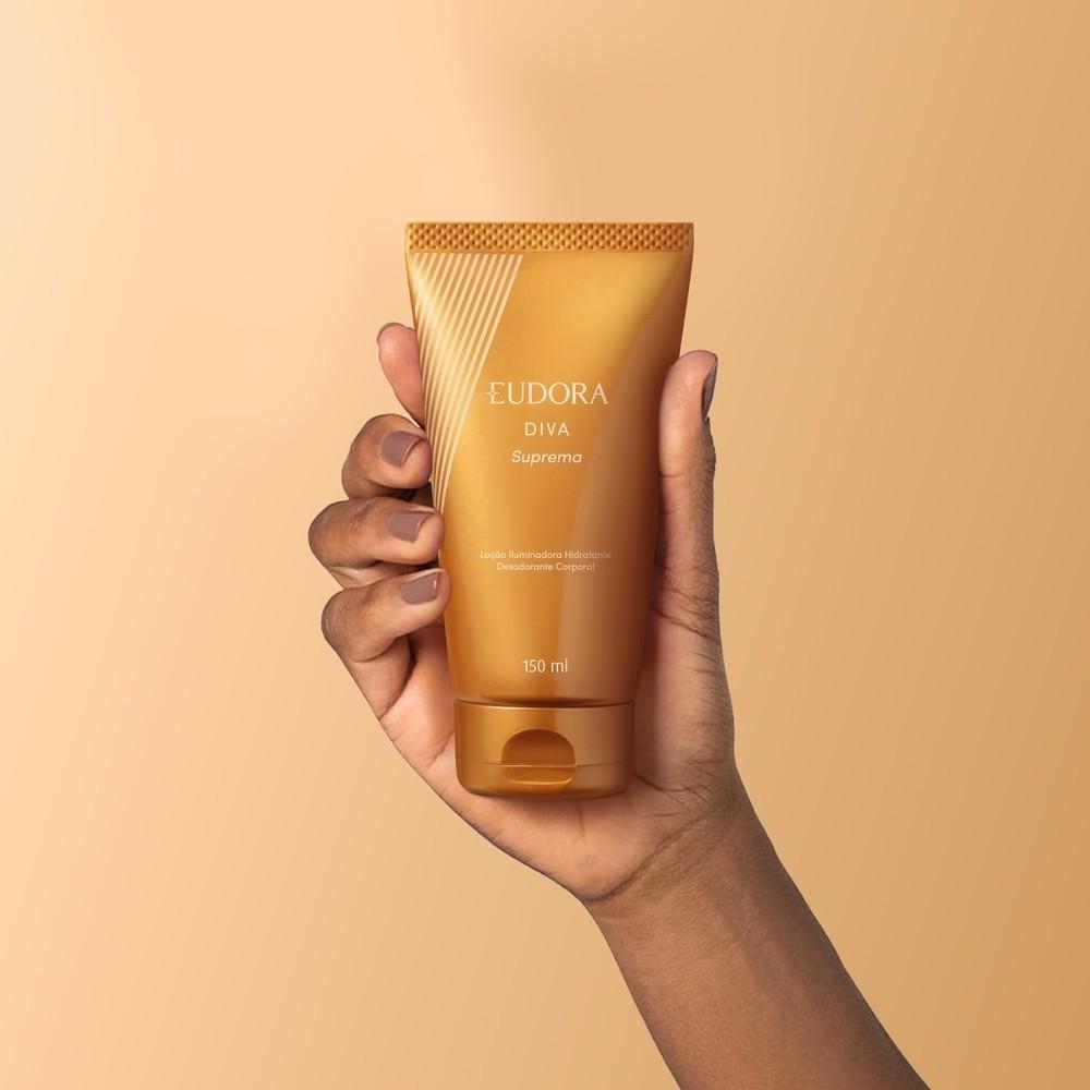 Eudora Diva Suprema Loção Iluminadora Hidratante Desodorante Colônia Corporal 150ml