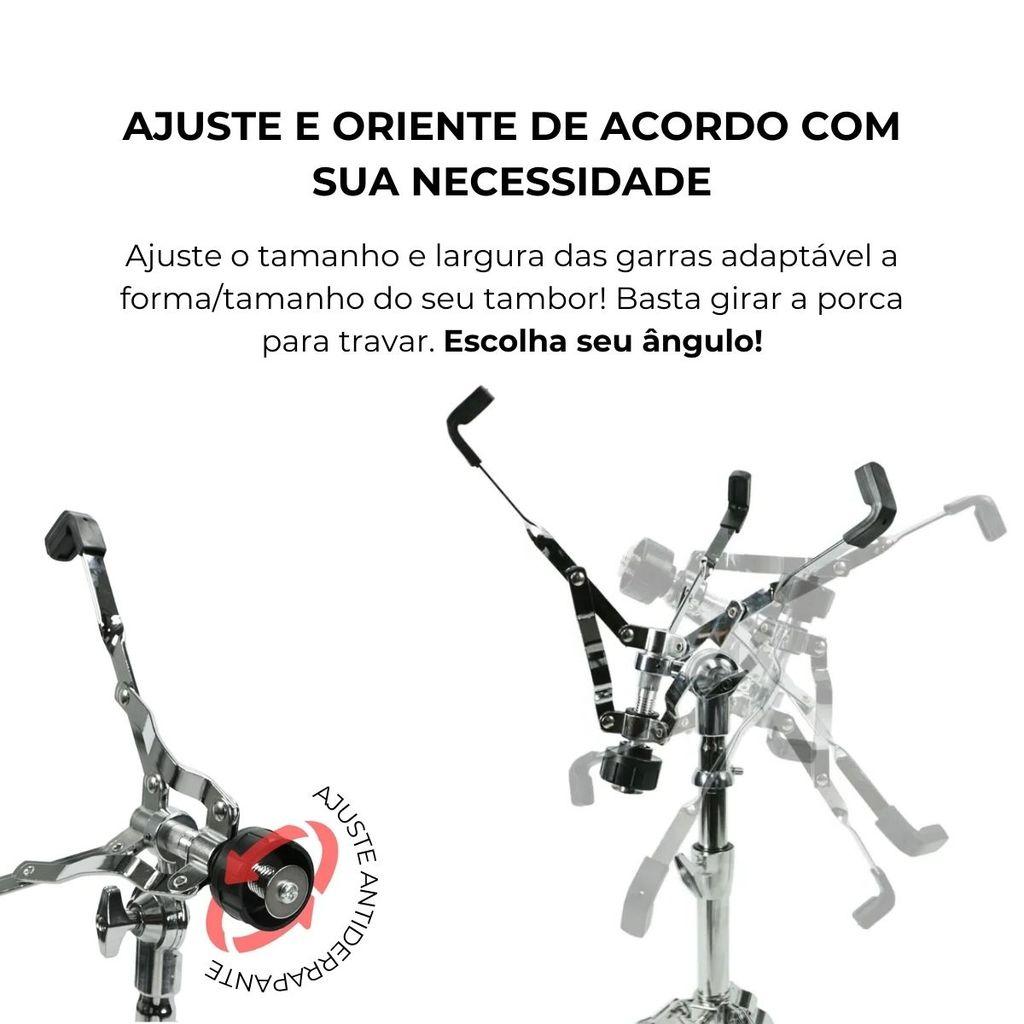 Estante Para Caixa De Bateria Groove Drums Gs200 Cromado