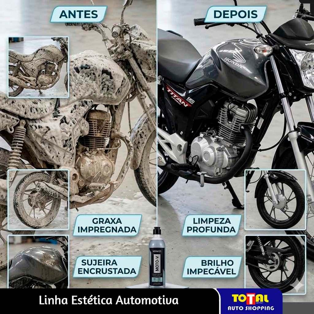 Moto-v Shampoo Para Lavar Motos Concentrado Vonixx 500ml