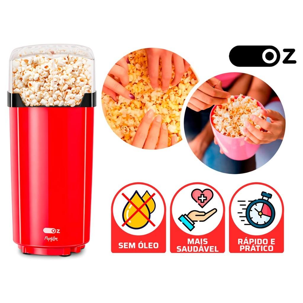 Pipoqueira Elétrica Ozline Sem Óleo Saudável 900w Portátil Ar Quente