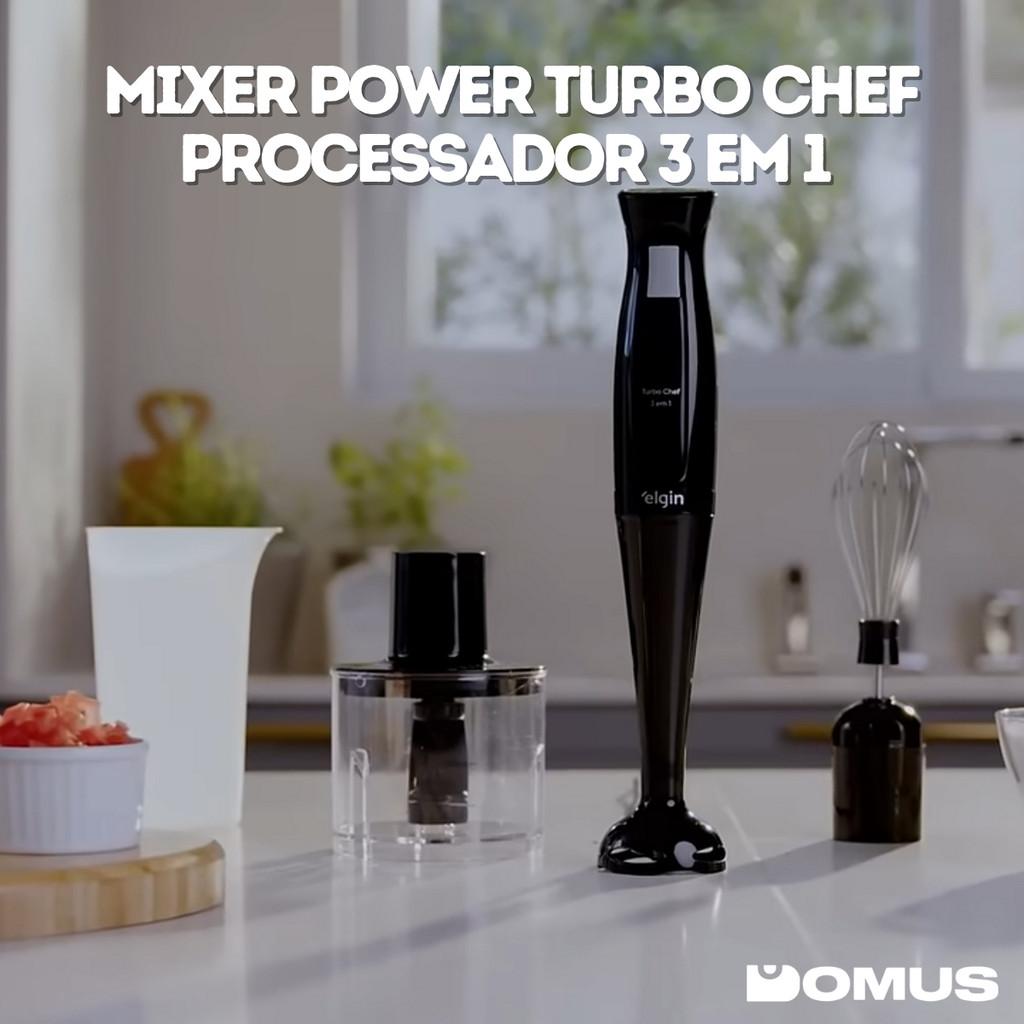 Mixer Power Turbo Chef Processador 3 Em 1 200W Elgin