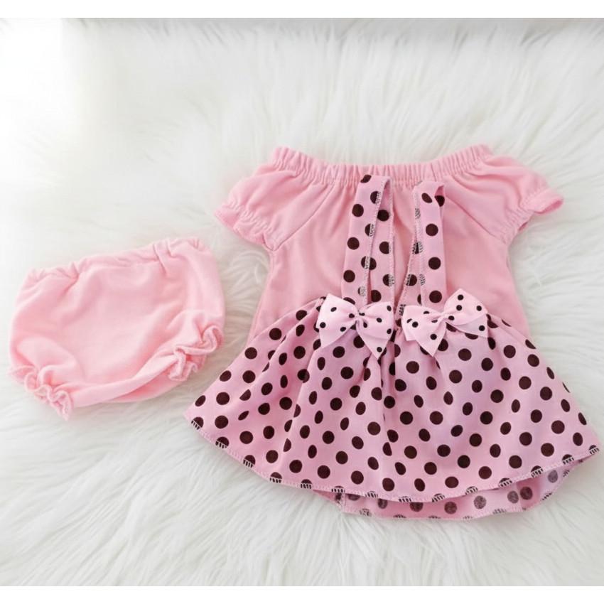 Kit Roupinha Bebê Reborn Menina Mamãe Reborn 10 Peças - Veste De 45 A 50cm